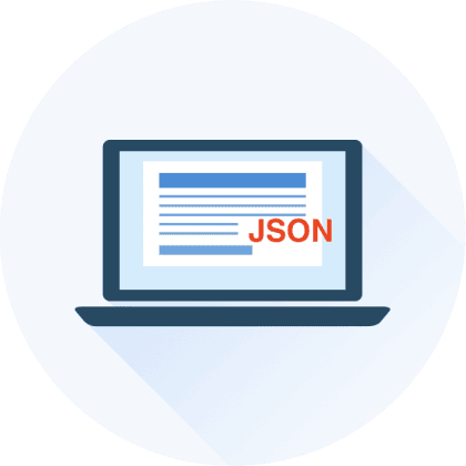 Использование самого популярного формата для локализации - JSON. В будущем добавим поддержку и других форматов.